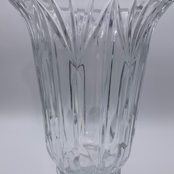 Vintage Imperial Makayla 12" Cleo Hurricane 24% Lead Crystal Candle Holder 2pcs. - Picture 8 of 16